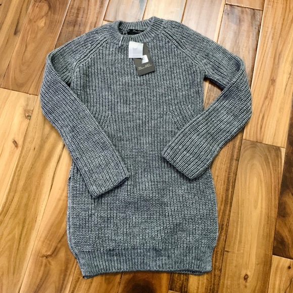 🚫SOLD🚫ZARA GREY CHUNKY KNIT SWEATER JUMPER SLITS - Picture 4 of 10
